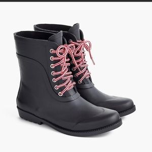 J crew rubber rain boots size 9